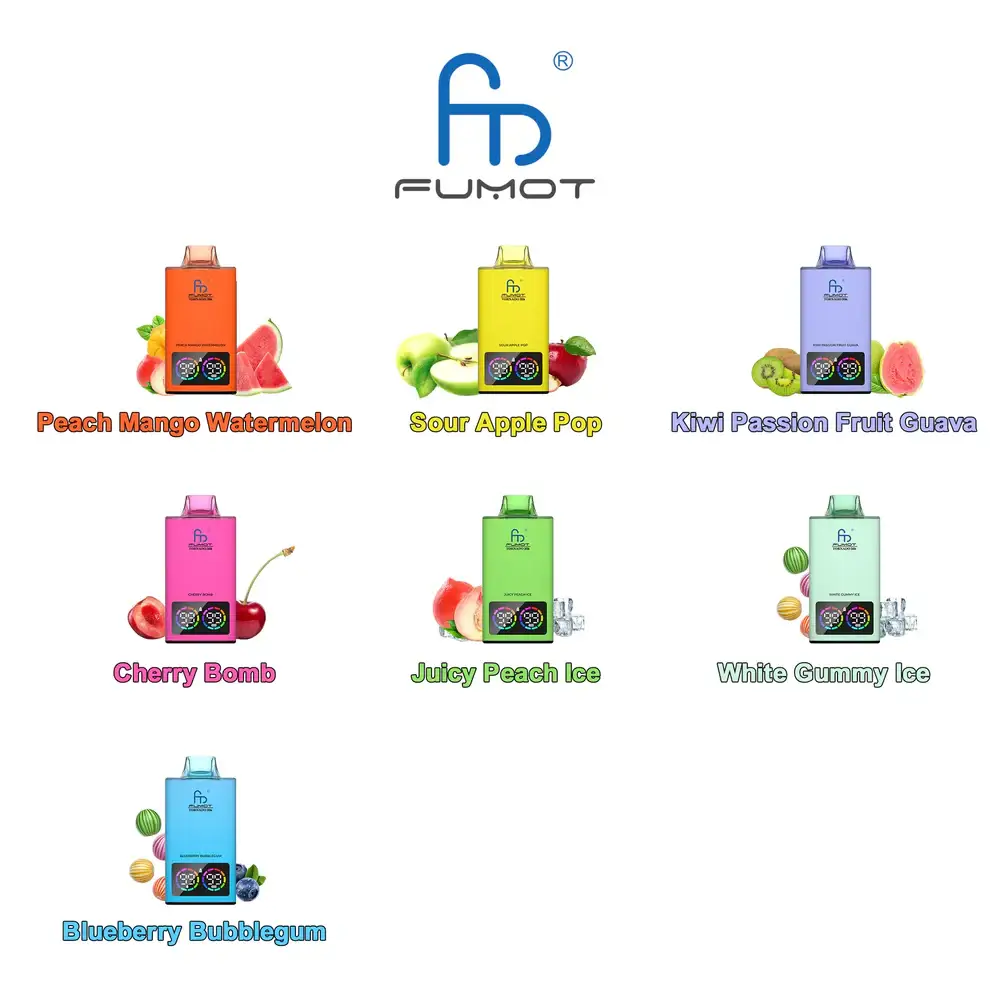 Fumot Vape 35000 Puffs - Geschmacksliste
